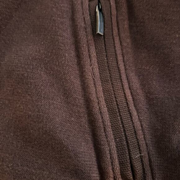 Tommy Bahama Mens Chocolate Brown Full Zip Cotton Sweater, size XL - Picture 3 of 5